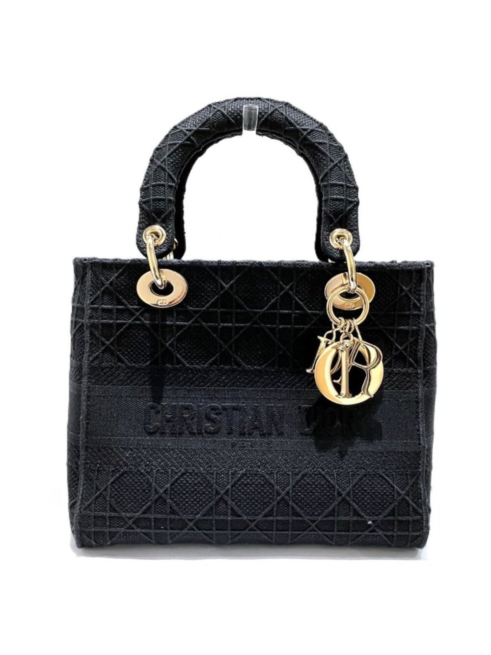 Dior Cristian D-lite Handbag Cotton Canvas